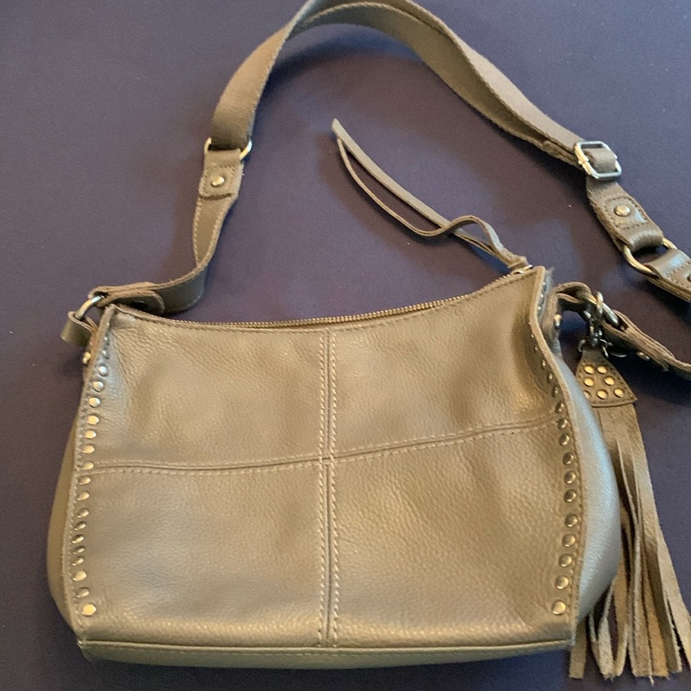 Beautiful grey shoulder bag